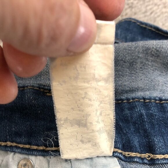 Vintage Indigo Rein Womens Denim Overalls 13/30 Blue Distressed Cargo Skinny Leg - Picture 10 of 15